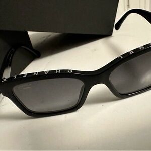 NWT CHANEL Black Sunglasses